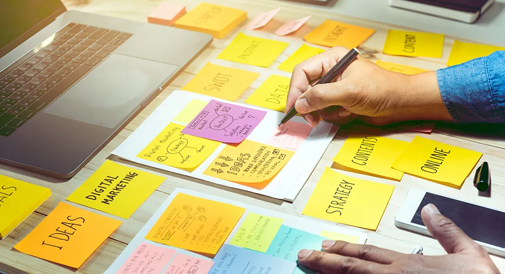 Neige strategists mapping a campaign across digital marketing, content and strategy
