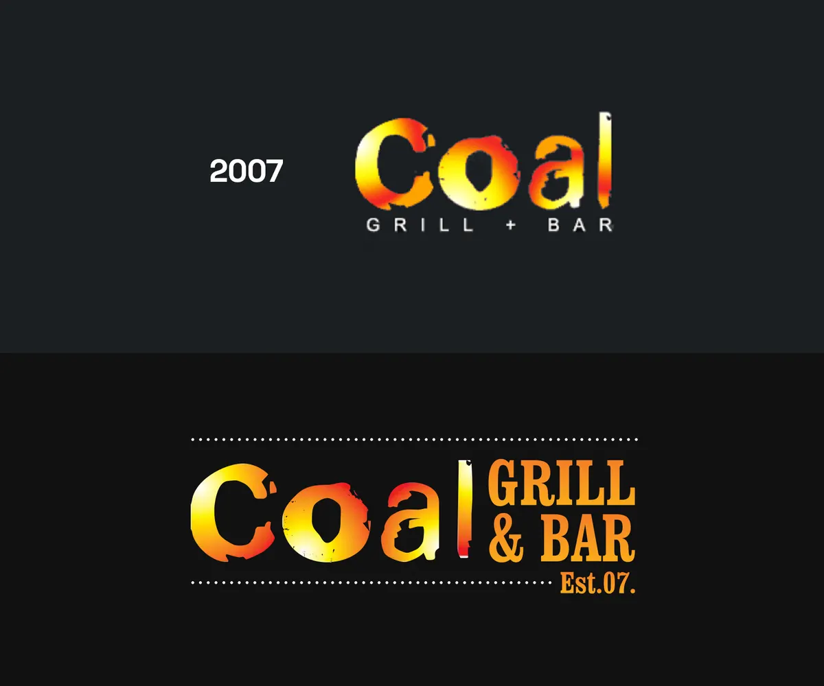 The Coal Grill + Bar logo and brand marks