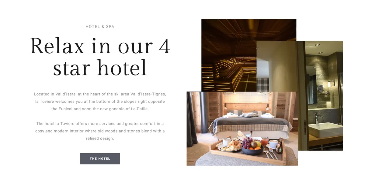 The La Tovière website design