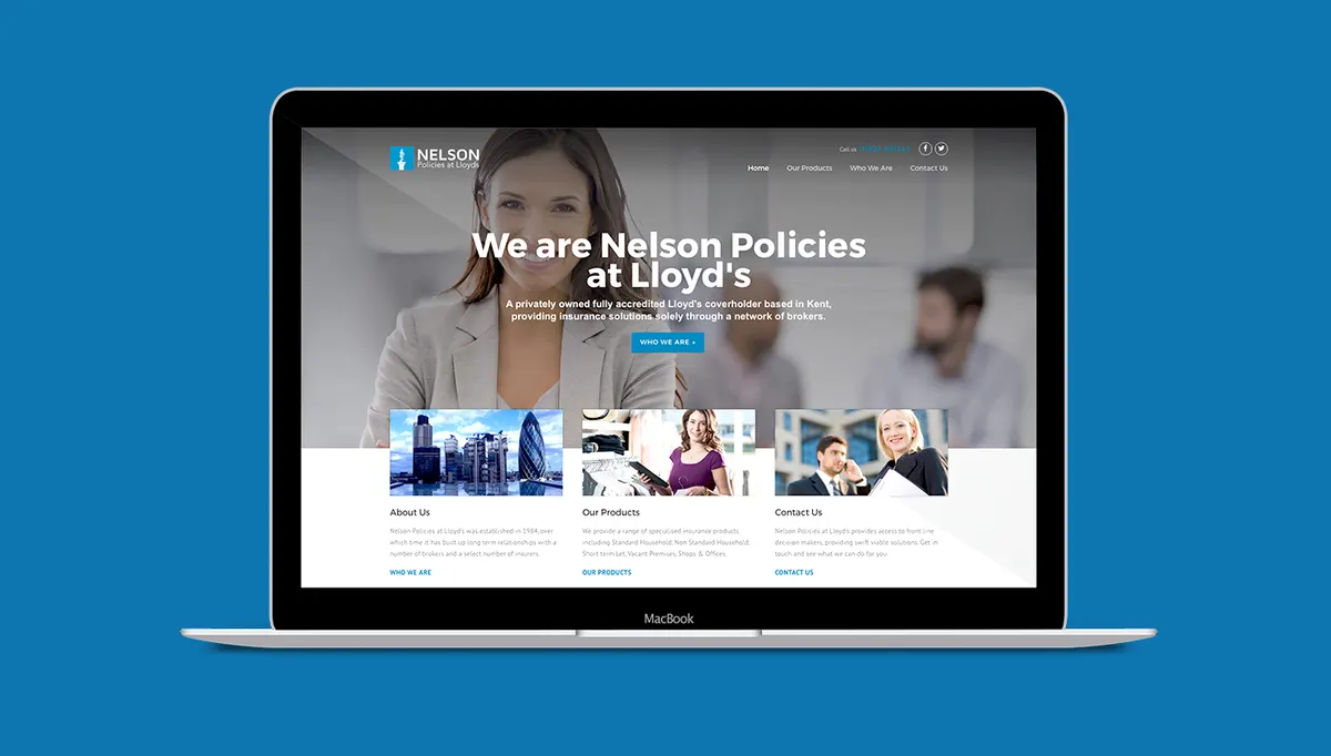 The Nelson Policies website on a laptop